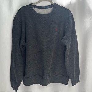Polo Ralph Lauren Mens Dark Gray Heavyweight Cotton Blend Sweatshirt XL